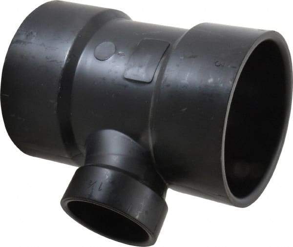 NIBCO - 3 x 3 x 1-1/2", ABS Drain, Waste & Vent Pipe Sanitary Tee - Hub x Hub x Hub - Industrial Tool & Supply