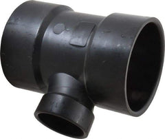 NIBCO - 3 x 3 x 1-1/2", ABS Drain, Waste & Vent Pipe Sanitary Tee - Hub x Hub x Hub - Industrial Tool & Supply