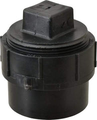 NIBCO - 3", ABS Drain, Waste & Vent Pipe Cleanout Adapter - Spig x CO with Plug - Industrial Tool & Supply