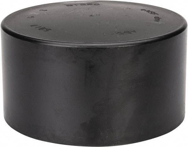 NIBCO - 4", ABS Drain, Waste & Vent Pipe End Cap - Hub - Industrial Tool & Supply