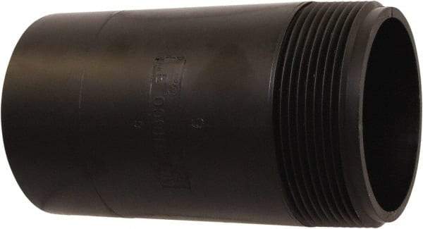 NIBCO - Threaded x Unthreaded Drain Pipe Nipple - 3 x 6" Pipe, ABS - Industrial Tool & Supply
