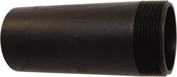 NIBCO - Threaded x Unthreaded Drain Pipe Nipple - 3 x 8" Pipe, ABS - Industrial Tool & Supply