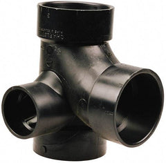NIBCO - 3 x 3 x 3 x 2", ABS Drain, Waste & Vent Pipe - All Hub - Industrial Tool & Supply