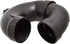 NIBCO - 2", ABS Drain, Waste & Vent Pipe P Trap - Hub x Hub x CO with Plug - Industrial Tool & Supply