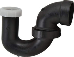 NIBCO - 1-1/2 x 1-1/4", ABS Drain, Waste & Vent Pipe P Trap with Union - Hub x SJ - Industrial Tool & Supply