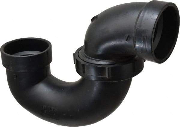NIBCO - 2", ABS Drain, Waste & Vent Pipe P Trap with Union - Hub x Hub - Industrial Tool & Supply