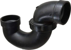 NIBCO - 2", ABS Drain, Waste & Vent Pipe P Trap with Union - Hub x Hub - Industrial Tool & Supply