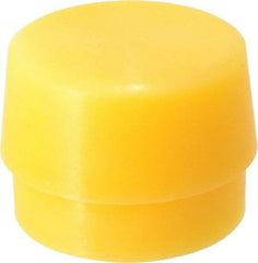 Garland - 2" Face Diam, Grade Extra Hard, Yellow Hammer Tip/Face - Plastic - Industrial Tool & Supply