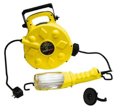 Bayco - 120 Volt, 26 Watt, Electric, Fluorescent Portable Handheld Work Light - 50' Cord, 1 Head, 1,800 Lumens, Polypropylene, 384mm Long x 351mm Wide x 135mm High - Industrial Tool & Supply