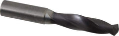 Accupro - 13mm 140° Solid Carbide Jobber Drill - AlTiN Finish, Right Hand Cut, Spiral Flute, Straight Shank, 100mm OAL, Notched Point - Industrial Tool & Supply