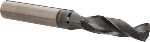 Accupro - 9/32" 140° Solid Carbide Jobber Drill - AlTiN Finish, Right Hand Cut, Spiral Flute, Straight Shank, 3" OAL, Notched Point - Industrial Tool & Supply