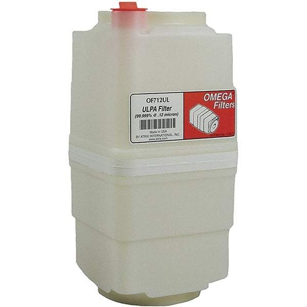 Atrix - Omega ULPA Filter Cartridge - 1 Gallon, ULPA (99.999% efficient @ .12 micron), dry particulate - Industrial Tool & Supply
