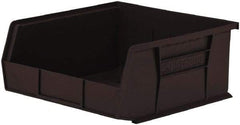 Akro-Mils - 50 Lb. Load Capacity, 10-7/8" Deep, Black Polymer Hopper Stacking Bin - 5" High x 11" Wide x 10-7/8" Long - Industrial Tool & Supply