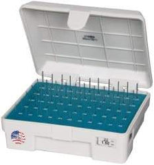 Meyer Gage - 65 Piece, 0.22-1.5 mm Diameter Plug and Pin Gage Set - Minus 0.0001 Inch Tolerance, Class Z - Industrial Tool & Supply