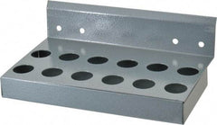 Value Collection - 12 Collet, R8 Steel Collet Rack and Tray - 5-1/4 Inch Wide x 3-5/32 Inch High x 9 Inch Long, Hinged Cover - Exact Industrial Supply