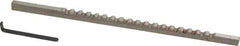 Value Collection - 3mm Keyway Width, Style A, Keyway Broach - High Speed Steel, Bright Finish, 1/8" Broach Body Width, 13/64" to 1-1/8" LOC, 5" OAL - Industrial Tool & Supply