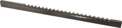 Value Collection - 6mm Keyway Width, Style C-1, Keyway Broach - High Speed Steel, Bright Finish, 3/8" Broach Body Width, 25/64" to 2-1/2" LOC, 11-3/4" OAL - Industrial Tool & Supply