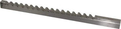 Value Collection - 12mm Keyway Width, Style D-1, Keyway Broach - High Speed Steel, Bright Finish, 9/16" Broach Body Width, 1" to 6" LOC, 13-7/8" OAL - Industrial Tool & Supply