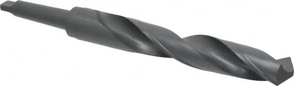 Interstate - 1-1/2", 3MT 118° Point High Speed Steel Taper Shank Drill Bit - Industrial Tool & Supply