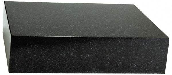Value Collection - 12" Long x 12" Wide x 3" Thick, Granite Inspection Surface Plate - B Toolroom Grade, 0.0001" Unilateral Tolerance - Industrial Tool & Supply