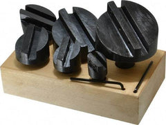 Interstate - 6 Piece, 1/2 and 3/4" Shank Diam, 3/4" to 2-1/2" Max Head Diam, Straight Shank, Fly Cutter Set - 1 Bit Per Cutter, Multiple Head Diams - Industrial Tool & Supply