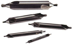 Keo - 5 Piece, #11 to 15, Bell Edge, High Speed Steel Combo Drill & Countersink Set - 60° Incl Angle - Industrial Tool & Supply
