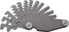 Value Collection - 12 Leaf, 2 to 20mm Pitch Range, Screw Pitch Gage - 30° Thread Angle - Industrial Tool & Supply