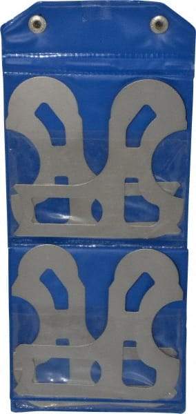 Value Collection - 10 Piece, 0.55 to 1 Inch Radius, Steel Radius Gage Set - Satin Chrome Coated - Industrial Tool & Supply