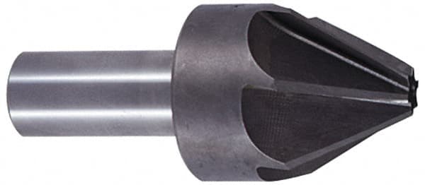 Interstate - 3/16" Head Diam, 3/16" Shank Diam, 6 Flute 60° Cobalt Countersink - Industrial Tool & Supply
