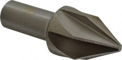 Interstate - 1-1/4" Head Diam, 3/4" Shank Diam, 6 Flute 60° Cobalt Countersink - Industrial Tool & Supply