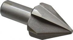 Interstate - 2" Head Diam, 1" Shank Diam, 6 Flute 60° Cobalt Countersink - Industrial Tool & Supply