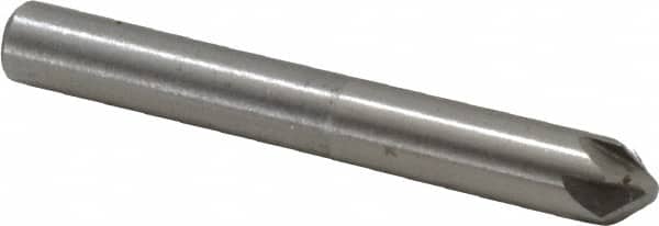 Interstate - 3/16" Head Diam, 3/16" Shank Diam, 6 Flute 82° Cobalt Countersink - Industrial Tool & Supply