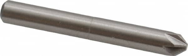 Interstate - 1/4" Head Diam, 1/4" Shank Diam, 6 Flute 82° Cobalt Countersink - Industrial Tool & Supply