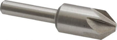 Interstate - 1/2" Head Diam, 1/4" Shank Diam, 6 Flute 82° Cobalt Countersink - Industrial Tool & Supply