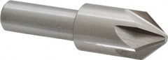 Interstate - 3/4" Head Diam, 1/2" Shank Diam, 6 Flute 82° Cobalt Countersink - Industrial Tool & Supply