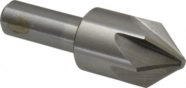 Interstate - 7/8" Head Diam, 1/2" Shank Diam, 6 Flute 82° Cobalt Countersink - Industrial Tool & Supply