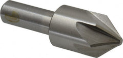 Interstate - 7/8" Head Diam, 1/2" Shank Diam, 6 Flute 82° Cobalt Countersink - Industrial Tool & Supply