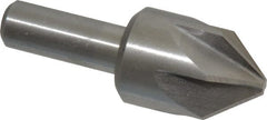Interstate - 1" Head Diam, 1/2" Shank Diam, 6 Flute 82° Cobalt Countersink - Industrial Tool & Supply
