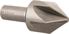 Interstate - 1-1/2" Head Diam, 3/4" Shank Diam, 6 Flute 82° Cobalt Countersink - Industrial Tool & Supply