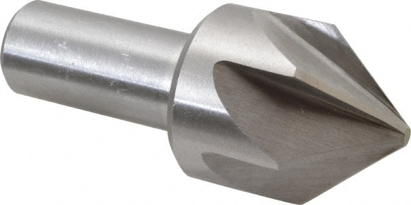 Interstate - 1-3/4" Head Diam, 1" Shank Diam, 6 Flute 82° Cobalt Countersink - Industrial Tool & Supply