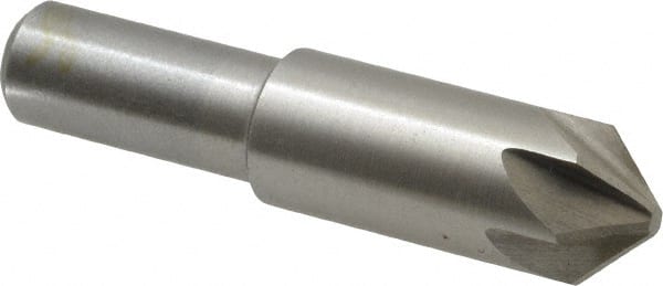 Interstate - 5/8" Head Diam, 1/2" Shank Diam, 6 Flute 90° Cobalt Countersink - Industrial Tool & Supply