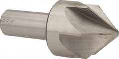 Interstate - 2" Head Diam, 1" Shank Diam, 6 Flute 90° Cobalt Countersink - Industrial Tool & Supply