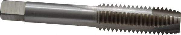 Interstate - 9/16-12 UNC, 3 Flute, Bright Finish, High Speed Steel Spiral Point Tap - Plug Chamfer, Right Hand Thread, 3-19/32" OAL - Exact Industrial Supply