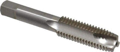 Interstate - 5/8-11 UNC, 3 Flute, Bright Finish, High Speed Steel Spiral Point Tap - Plug Chamfer, Right Hand Thread, 3-13/16" OAL - Exact Industrial Supply