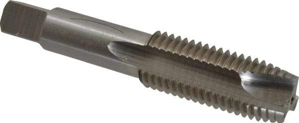 Interstate - 7/8-9 UNC, 3 Flute, Bright Finish, High Speed Steel Spiral Point Tap - Plug Chamfer, Right Hand Thread, 4-11/16" OAL - Exact Industrial Supply