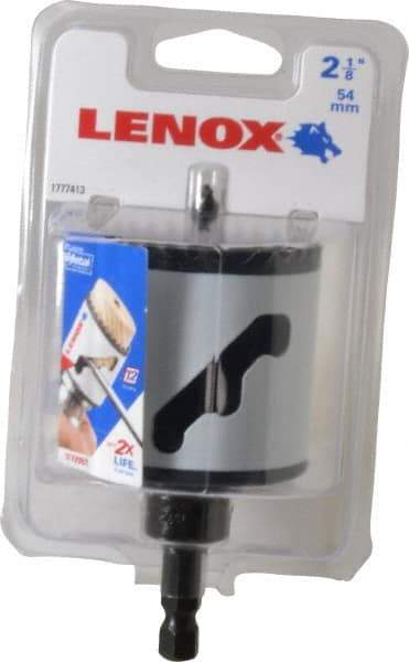 Lenox - 2-1/8" Diam, 1-9/16" Cutting Depth, Hole Saw - Bi-Metal Saw, Toothed Edge - Industrial Tool & Supply