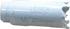 Lenox - 7/8" Diam, 1-1/2" Cutting Depth, Hole Saw - Carbide-Tipped Saw, Toothed Edge - Industrial Tool & Supply