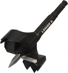Lenox - 3-5/8", 7/16" Hex Shank, Bright Finish, Steel Self Feed Drill Bit - Industrial Tool & Supply