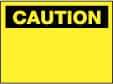 NMC - "Caution - Blank No Legend", 10" Long x 14" Wide, Fiberglass Safety Sign - Rectangle, 0.095" Thick, Use for Accident Prevention - Industrial Tool & Supply