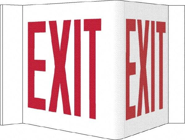 NMC - Exit, Acrylic Exit Sign - 14-1/2" Wide x 8" High - Industrial Tool & Supply